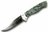 Knife with Kambaba Jasper Inlays & Base - Hand-Crafted In Utah #370845-1